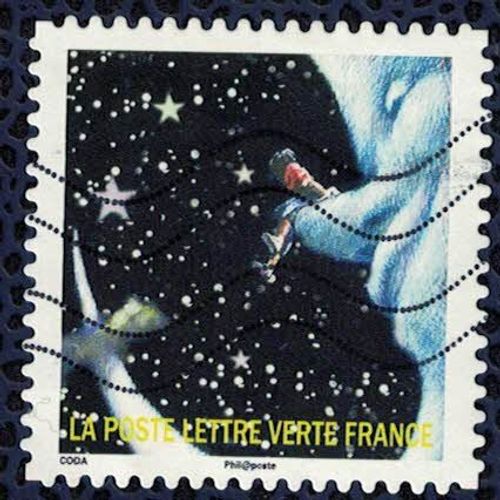 France 2016 Oblitéré Used Correspondances Planétaires Premier Timbre