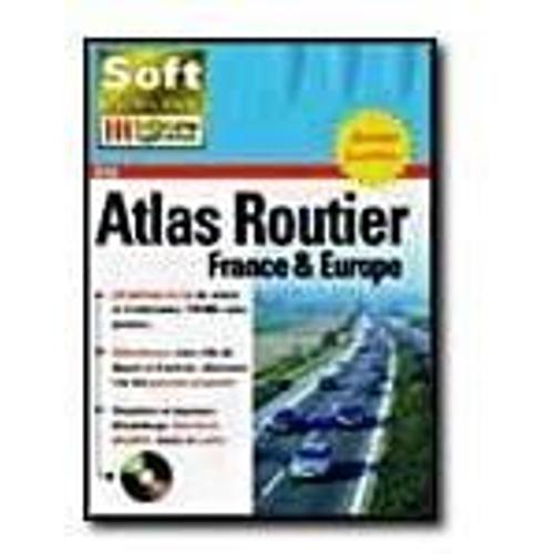 Atlas Routier France & Europe - Version Boîte - 1 Utilisateur - Cd - Win - Français)