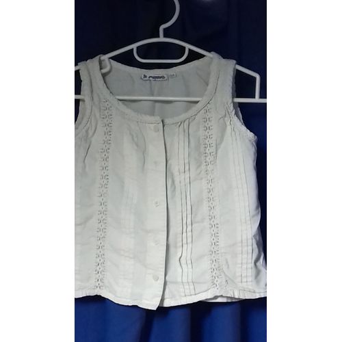 Top En Coton Et Dentelle Fille 6 Ans