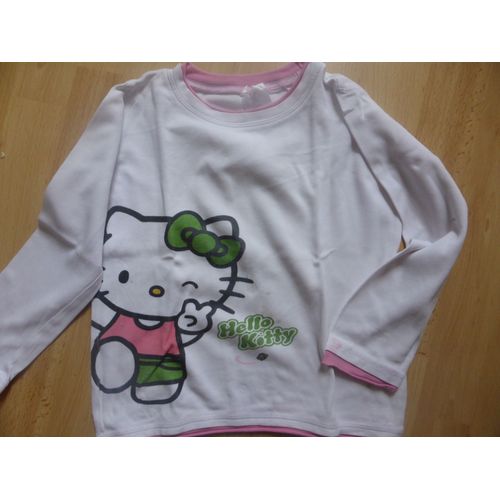 Pyjama Hello Kitty Coton 5 Ans Blanc