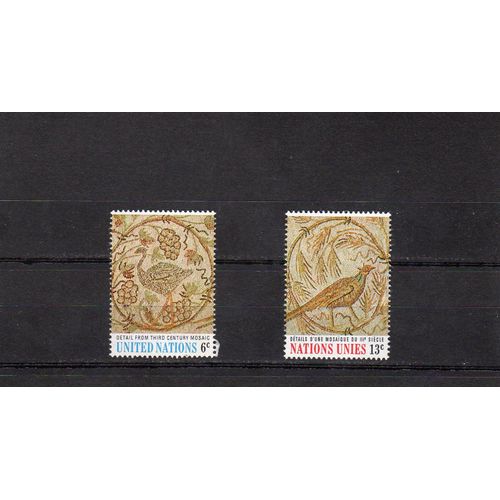 Timbres-Poste Des Nations Unies, Bureau De New-York (L'art Aux Nations-Unies, Mosaïque Tunisienne)