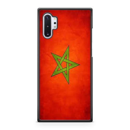 Coque Pour Samsung Galaxy Note 10 Plus Drapeau Maroc Marocain Arabe Musulman Ramadan Etoile Ref 51