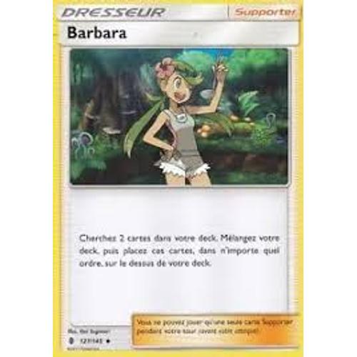 Carte Pokémon Dresseur Barbara - Soleil Et Lune Gardiens Ascendants 127/145