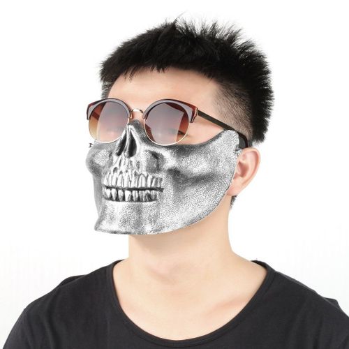 Skull Skeleton Airsoft Game Hunting Biker Half Face Protect Gear Masque Guard