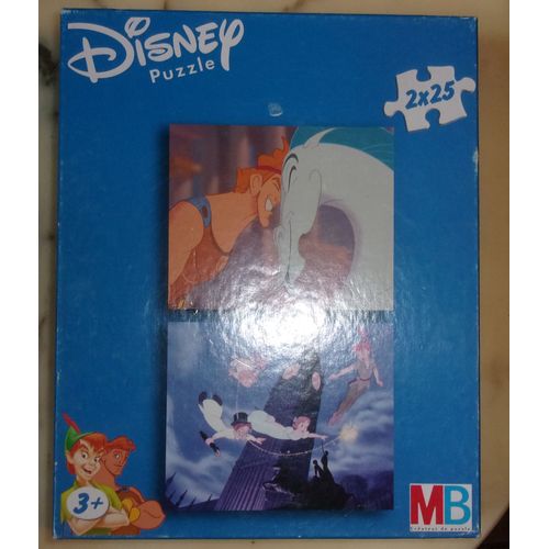 Puzzle Vintage Disney 2 X 25 Pièces - Hercule Et Peter Pan