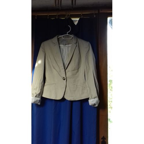 Veste H&m Coton Taille 34 Beige