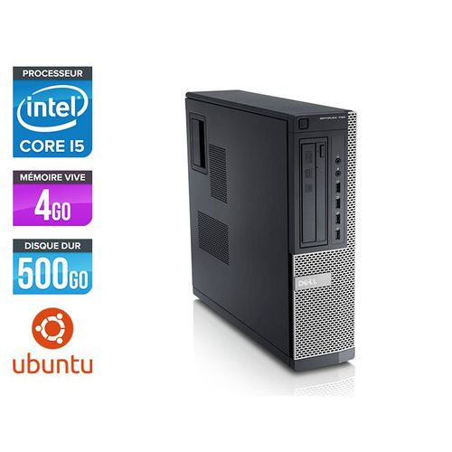 Dell Optiplex 790 Desktop - Intel Core i5-2400 / 3,10 GHz - RAM 4 Go - HDD 500 Go - DVD - GigaBit Ethernet - Ubuntu - Linux