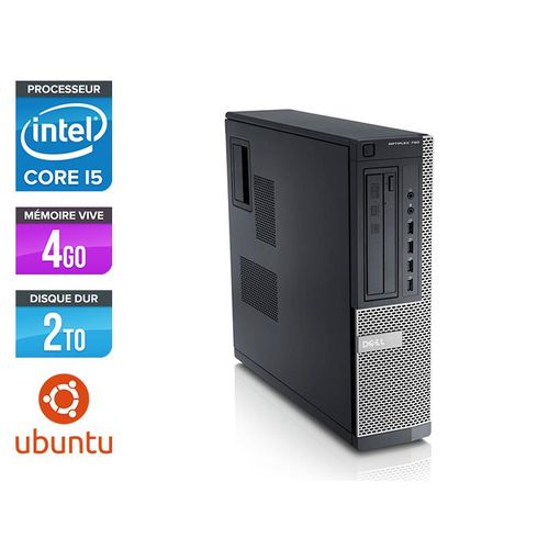 Dell Optiplex 790 Desktop - Intel Core i5-2400 / 3,10 GHz - RAM 4 Go - HDD 2 To - DVD - GigaBit Ethernet - Ubuntu - Linux