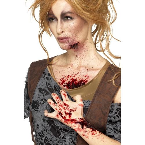 Croûte De Sang Rouge Femme Halloween Taille Unique