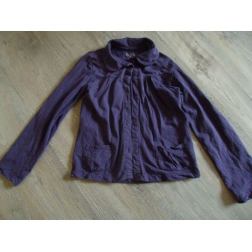 Gilet Cfk Monoprix Moleton Violet 12 Ans