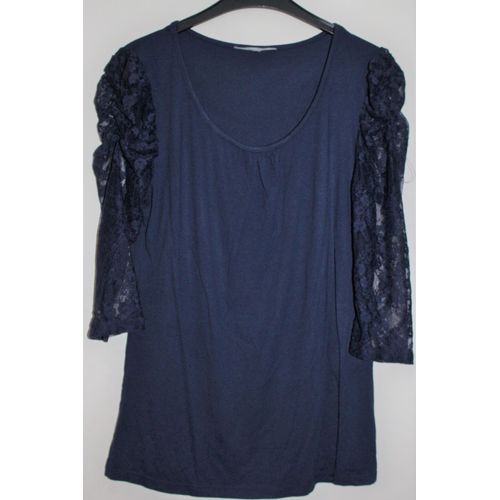 Tunique Etam Viscose 40 Bleu Marine
