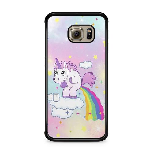 Coque Pour Samsung Galaxy S7 Edge Licorne Unicorn Cute Cheval Animaux Mystiques Ref 1264