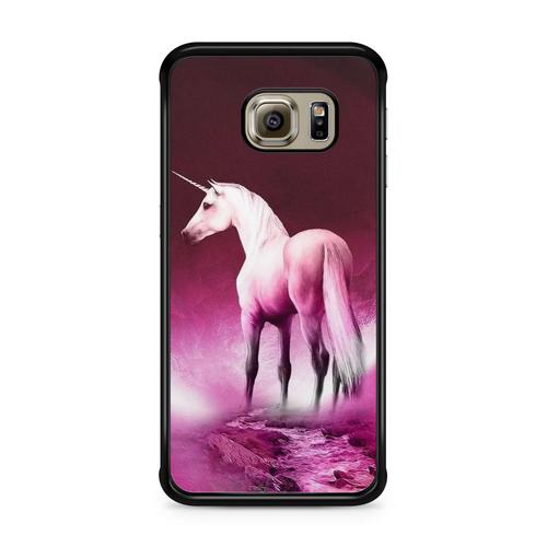 Coque Pour Samsung Galaxy S7 Edge Licorne Unicorn Cute Cheval Animaux Mystiques Ref 564