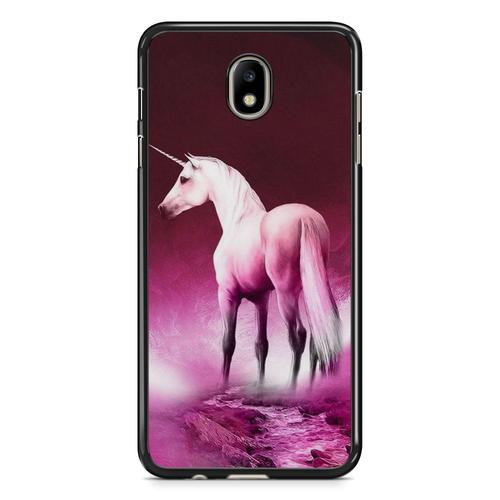 Coque Pour Samsung Galaxy J7 2017 ( J730 ) Licorne Unicorn Cute Cheval Animaux Mystiques Ref 572