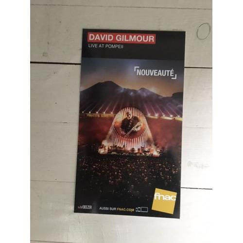 David Gilmour Live At Pompei Plv Fnac Carton Rigide 