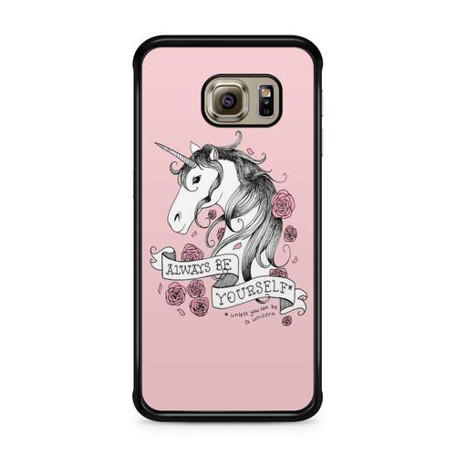 Coque Pour Samsung Galaxy S7 Edge Licorne Unicorn Cute Cheval Animaux Mystiques Ref 764