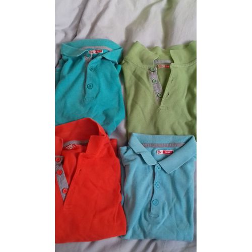 Polo Du Pareil Au Même Coton 8/10 Ans Lot De 4