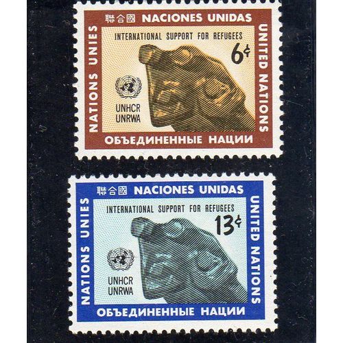 Timbres-Poste Des Nations Unies, Bureau De New-York (Aide Internationales Aux Réfugiés)