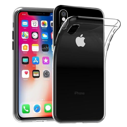 Coque Silicone Pour Apple Iphone X 5.8" Gel Ultraslim Et Ajustement Parfait - Transparent