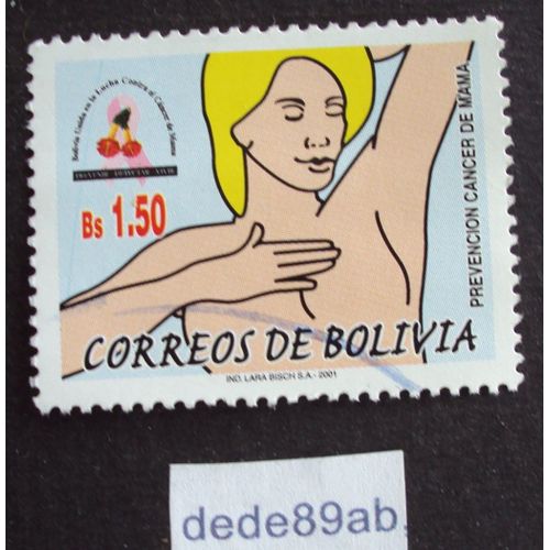 Bolivie..  1.50 Bs Correos De Bolivia . Prevencion Cancer De Mama . Oblitéré Used Stamp.