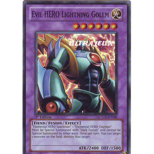 Yu-Gi-Oh! - Lcgx-En068 - Evil Hero Lightning Golem - Super Rare