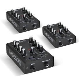 Pack Lot de 3 Tables de mixages 2 canaux 3 entrées IBIZA SOUND MIX500