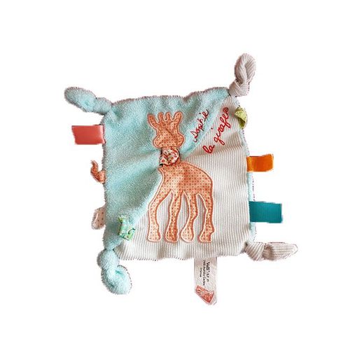Vulli - Doudoucarre Plat Bleu Sophie La Girafe