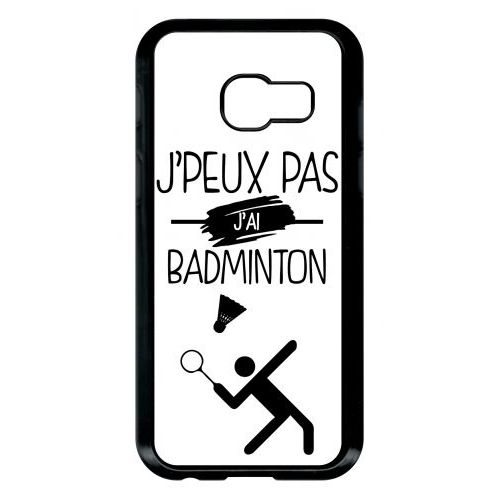 Coque Galaxy A3 (2017) - J Peux Pas J Ai Badminton 1 - Noir