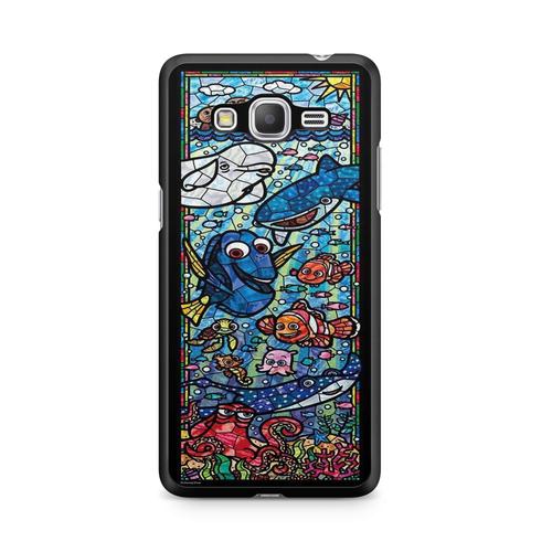 Coque Pour Samsung Galaxy Grand Prime Personnages Disney Mozaique Vitrail Belle Et La Bete Cendrillon Clochette Stitch Ref 1852