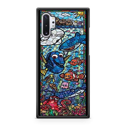 Coque Pour Samsung Galaxy Note 10 Plus Personnages Disney Mozaique Vitrail Belle Et La Bete Cendrillon Clochette Stitch Ref 2051