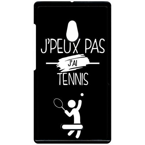 Coque Xperia Xa1 - J Peux Pas J Ai Tennis 2 - Noir