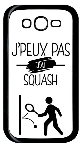 Coque Galaxy Grand Prime Duos Tv - J Peux Pas J Ai Squash 1 - Noir