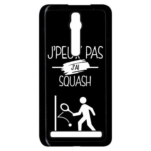 Coque Asus Zenfone 2 Ze551ml - J Peux Pas J Ai Squash 2 - Noir