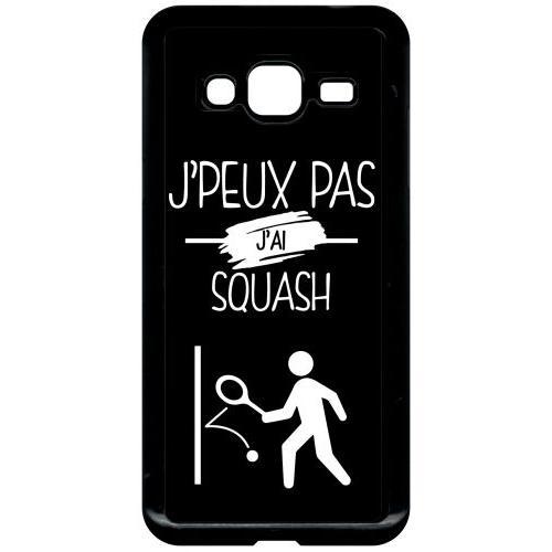 Coque Galaxy J3 (2016) - J Peux Pas J Ai Squash 2 - Noir