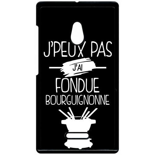 Coque Xperia Xa1 - J Peux Pas J Ai Fondue Bourguignonne 2 - Noir