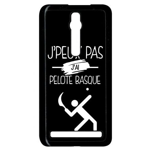 Coque Asus Zenfone 2 Ze551ml - J Peux Pas J Ai Pelote Basque 2 - Noir