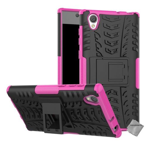 Housse Etui Coque Rigide Anti Choc Pour Sony Xperia L1 + Film Ecran - Rose