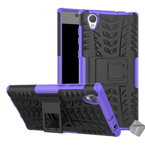 Housse Etui Coque Rigide Anti Choc Pour Sony Xperia L1 + Film Ecran - Mauve