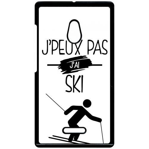 Coque Xperia Xa1 - J Peux Pas J Ai Ski 1 - Noir