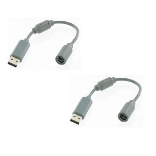 2 X Câble Adaptateur Usb Breakaway Rock Band Pour Manette Xbox360 Xbox 360 Sur Pc - Gris