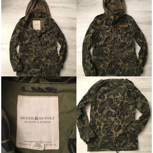 Parka Ralph Lauren Xs Kaki Imprimés