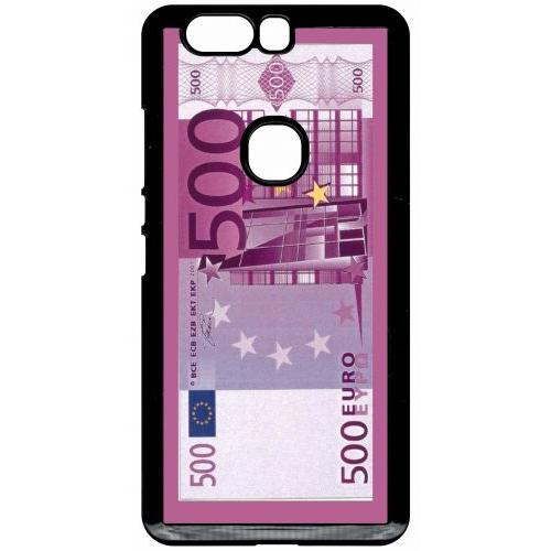 Coque Pour Smartphone - 500 Euros Violet - Compatible Avec Honor V8 - Plastique - Bord Noir