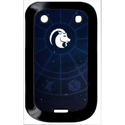 Coque Pour Smartphone - Signe Astrologique Capricorne - Compatible Avec Blackberry Bold Touch 9900 - Plastique - Bord Noir