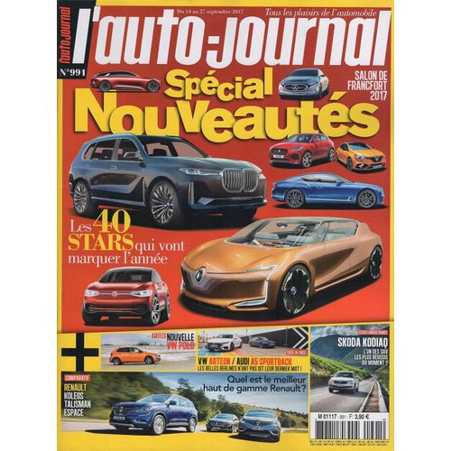 L'auto Journal 991 - Spécial Nouveauté Salon De Francfort 2017 Les 40 Stars Qui Vont Marquer L'année