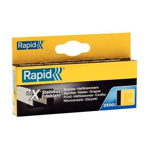 RAPID Agrafes inoxydable - Fil fin - N°13/08 mm