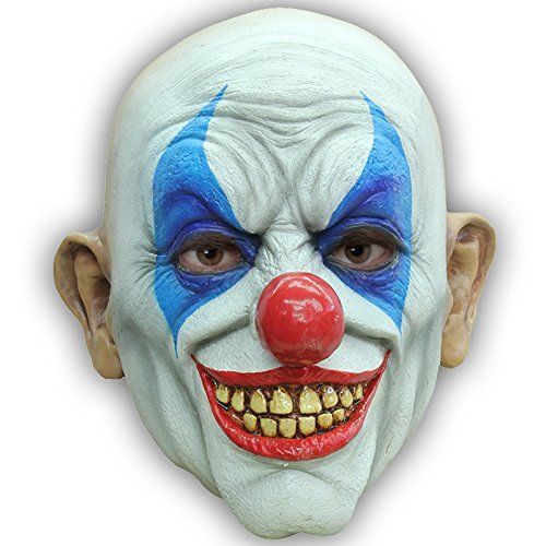 Masque Integral Clown Heureux En Latex Adulte - Taille Unique