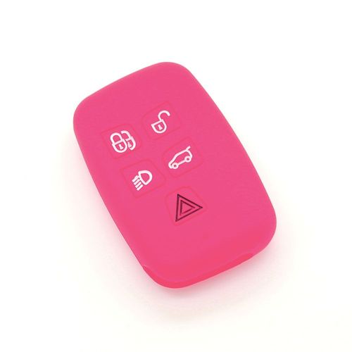 Housse De Clé En Silicone Pour Land Rover Range Rover Sport Evoque Rose