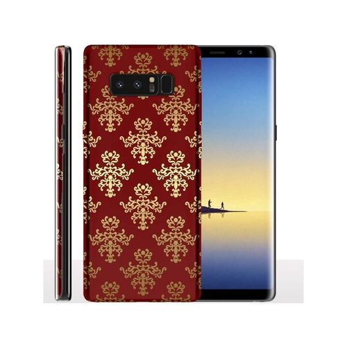 Coque Fleurs De Lys Rouges Royales Samsung Note 8, Coque Pour Smartphone Rigide