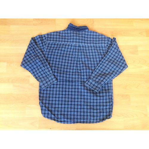 Chemise Manches Longues Bleu À Carreaux - 10 Ans - Country