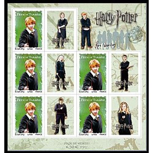 Fête Du Timbre 2007: Feuille De 5 Timbres Autoadhésifs Ron Weasley